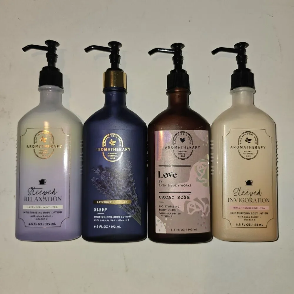 Aromatherapy Lotions 6.5 oz Bath & Body Works bundle of 4